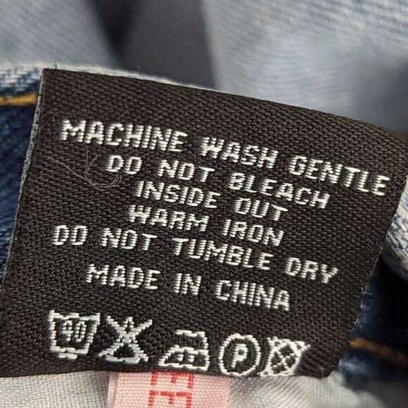 PrettyLittleThing High Rise Cuff Detail Straight Leg Jeans sz US 6 NWT - Picture 15 of 15